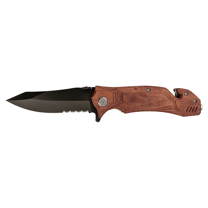 Bison River Engraved Safety and Rescue Knife