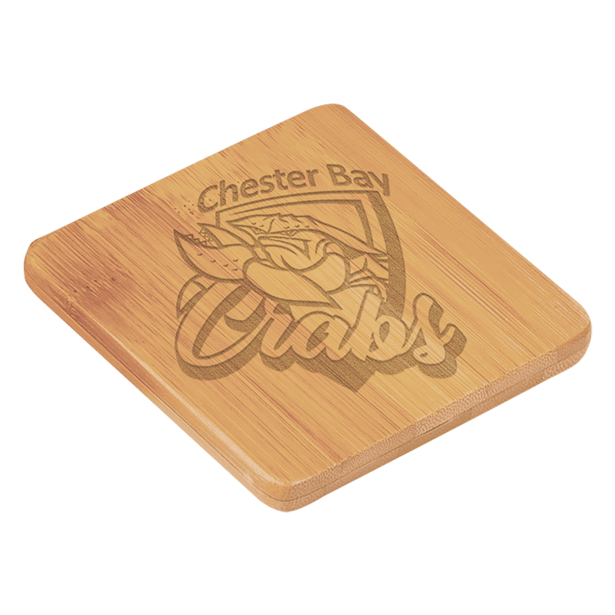 Square Bamboo Coaster Set - Pair of 2