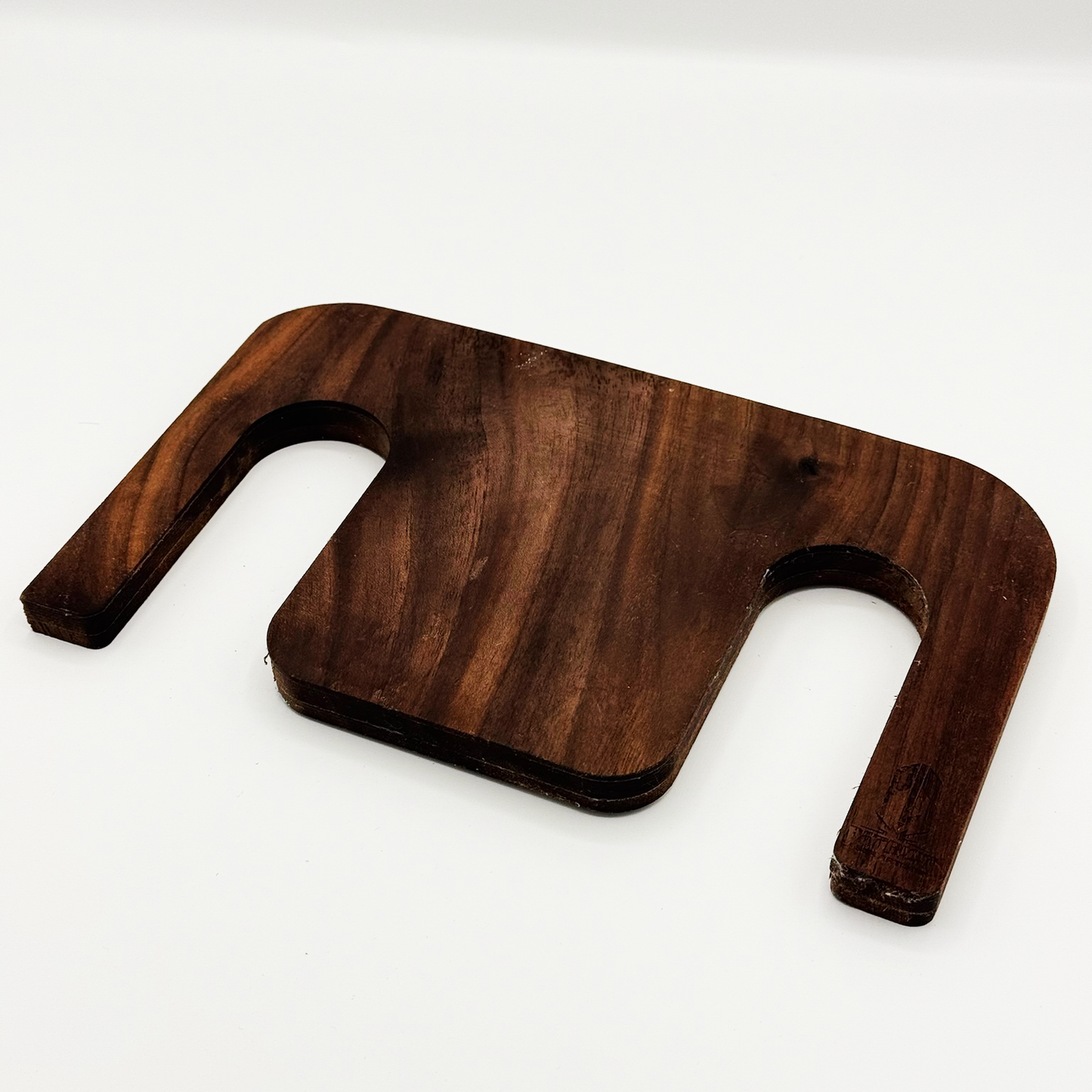 PetBlocker Duo French Door Hanger and Door Lock, Solid Walnut Hardwood, Small Size