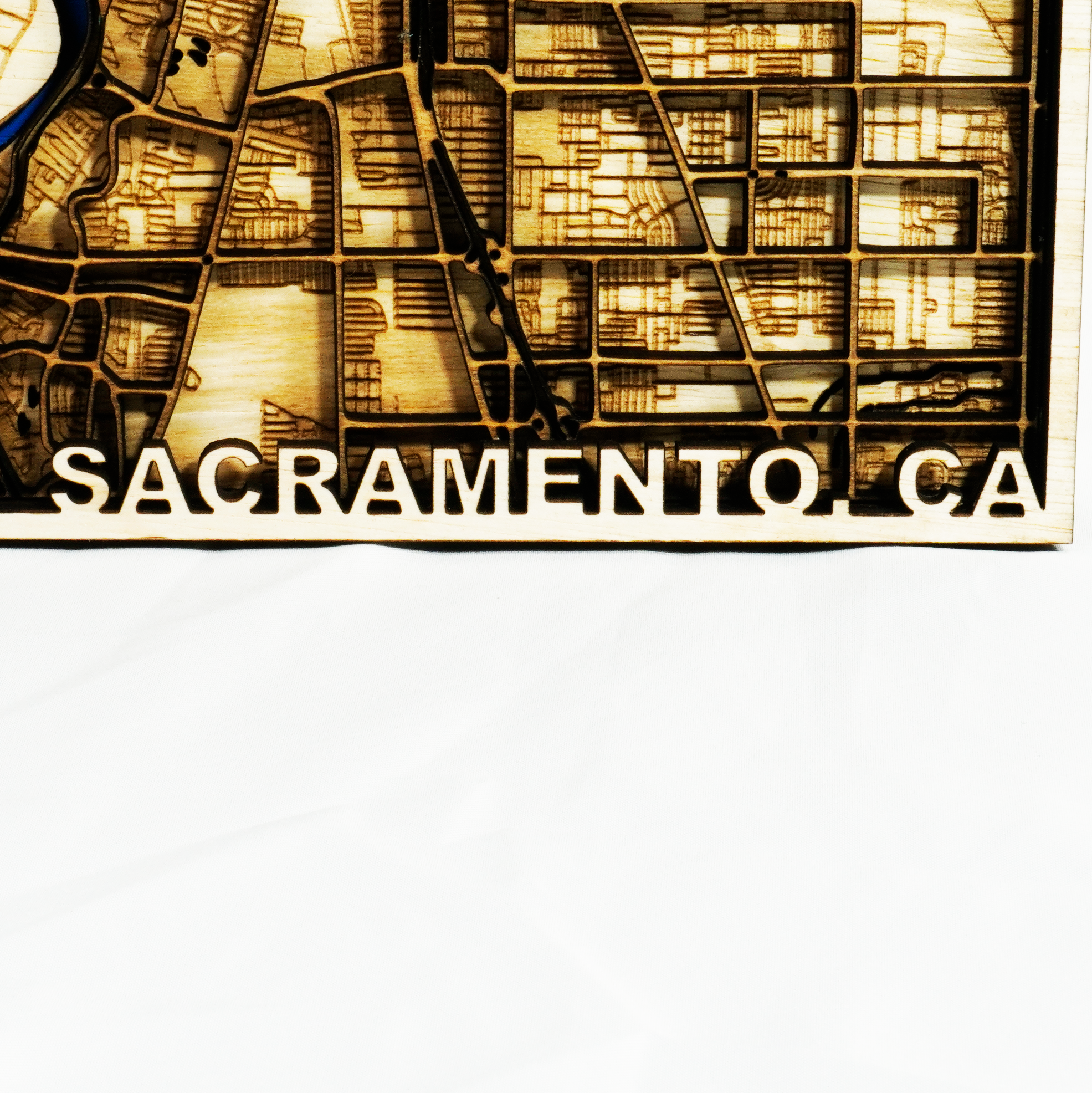 Sacramento 3D Layered Map
