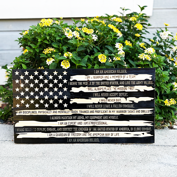 Decorative Wooden Wall Flags