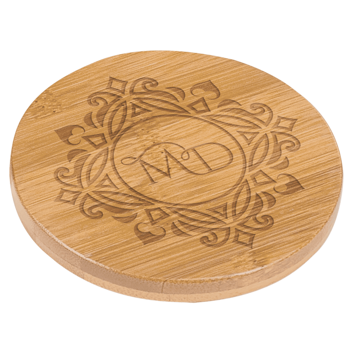 Eco-Friendly Bamboo Coaster Set - Pair of 2