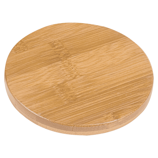 Round Bamboo Coaster Set