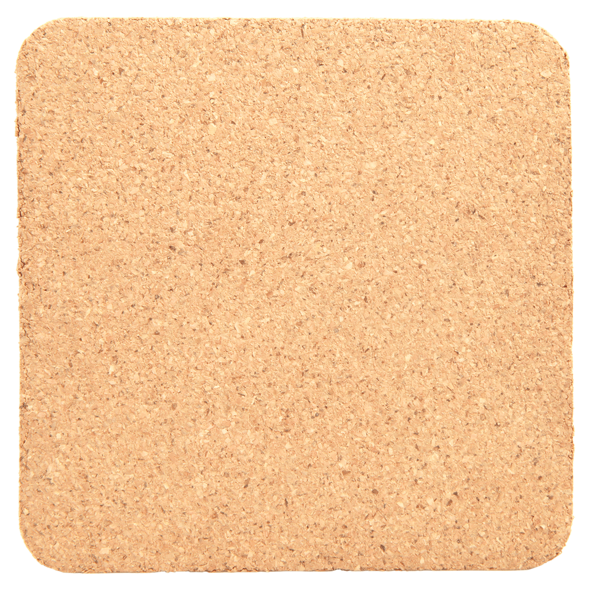 Square Cork Coaster Set - Pair of 2 - 4 Inch