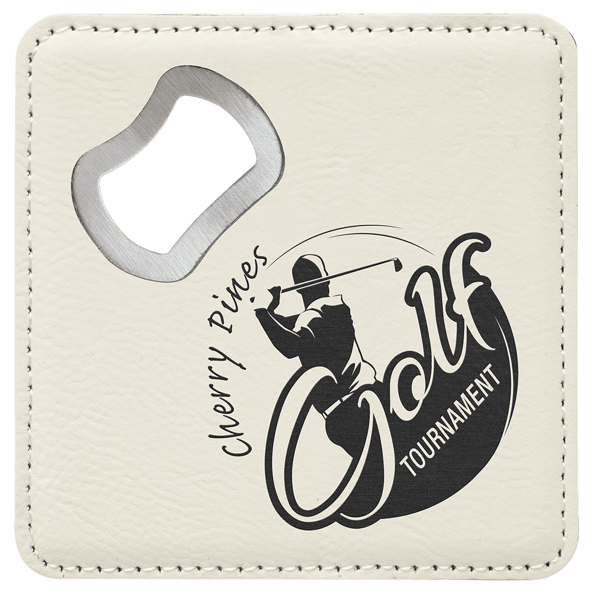 Square Basketball Coaster Bottle Opener Set