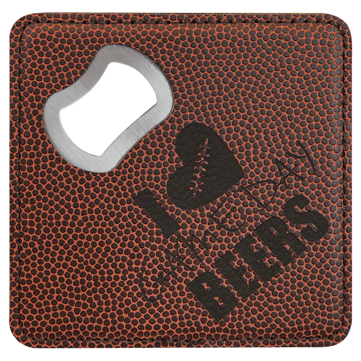 Square Basketball Coaster Bottle Opener Set