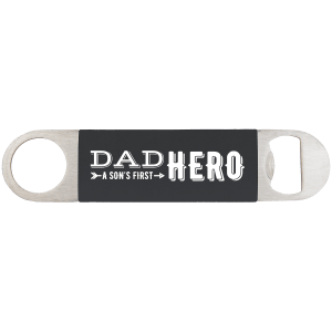 Customized Engraved Leatherette Bar Blade Bottle Opener