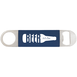 Customized Engraved Leatherette Bar Blade Bottle Opener