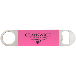 Customized Engraved Leatherette Bar Blade Bottle Opener