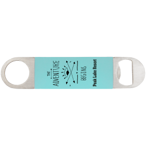 Customized Engraved Leatherette Bar Blade Bottle Opener
