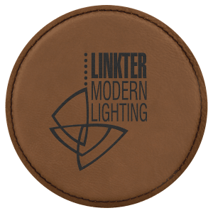 Round Leatherette Coaster Set