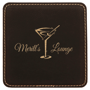 Square Leatherette Coaster