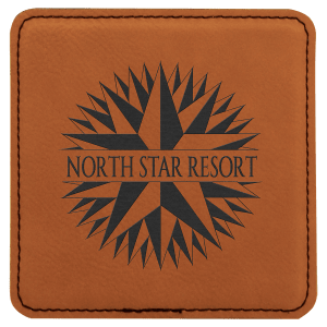 Square Leatherette Coaster