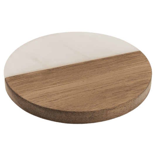 Acacia with Resin Round Coaster