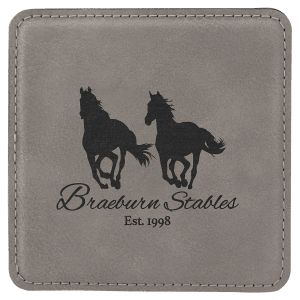 Square Leatherette Coaster