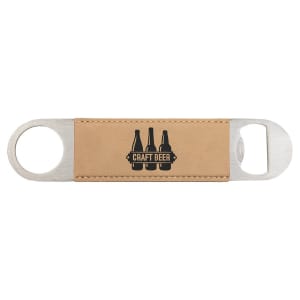 Customized Engraved Leatherette Bar Blade Bottle Opener