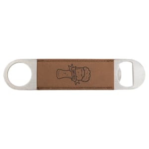 Customized Engraved Leatherette Bar Blade Bottle Opener