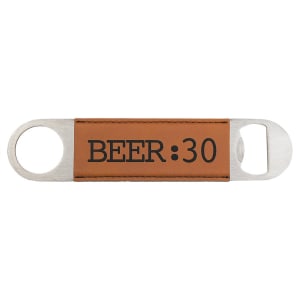 Customized Engraved Leatherette Bar Blade Bottle Opener