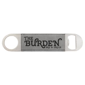 Customized Engraved Leatherette Bar Blade Bottle Opener