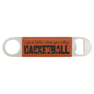 Customized Engraved Leatherette Bar Blade Bottle Opener