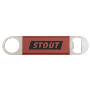 Customized Engraved Leatherette Bar Blade Bottle Opener