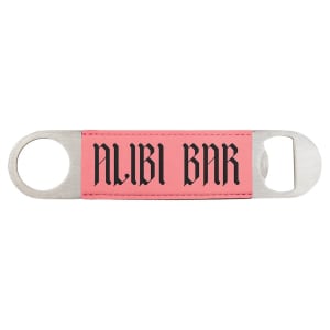 Customized Engraved Leatherette Bar Blade Bottle Opener