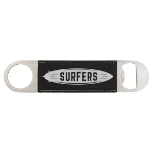 Customized Engraved Leatherette Bar Blade Bottle Opener