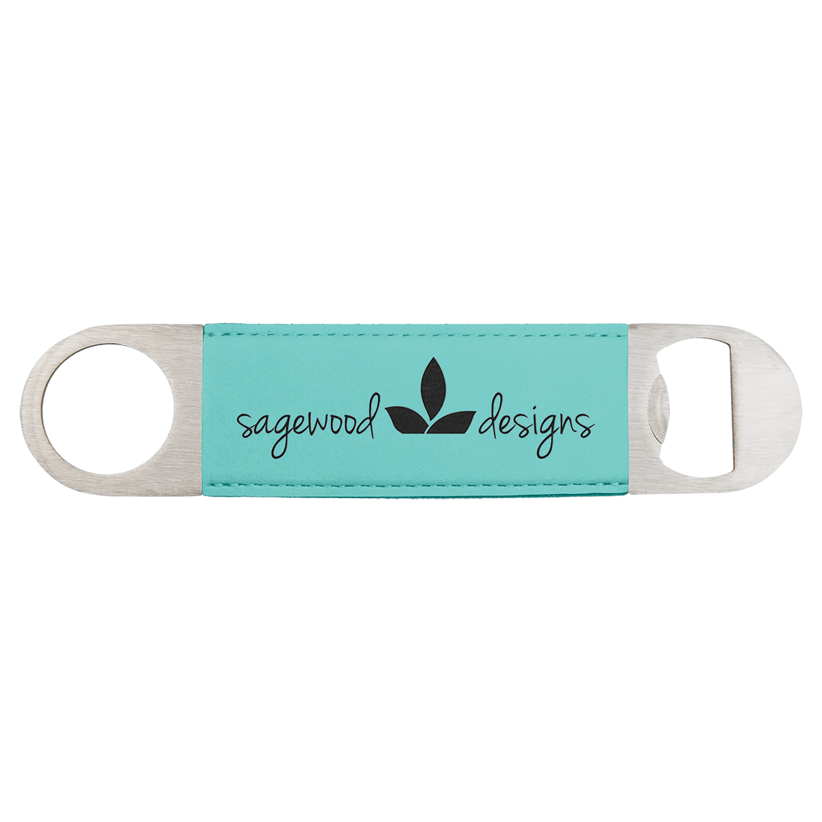 Customized Engraved Leatherette Bar Blade Bottle Opener