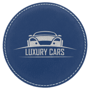 Round Leatherette Coaster Set