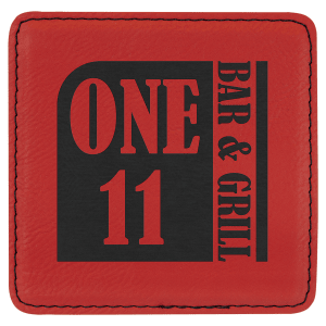 Square Leatherette Coaster