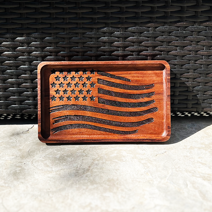 American Flag Catch All Tray