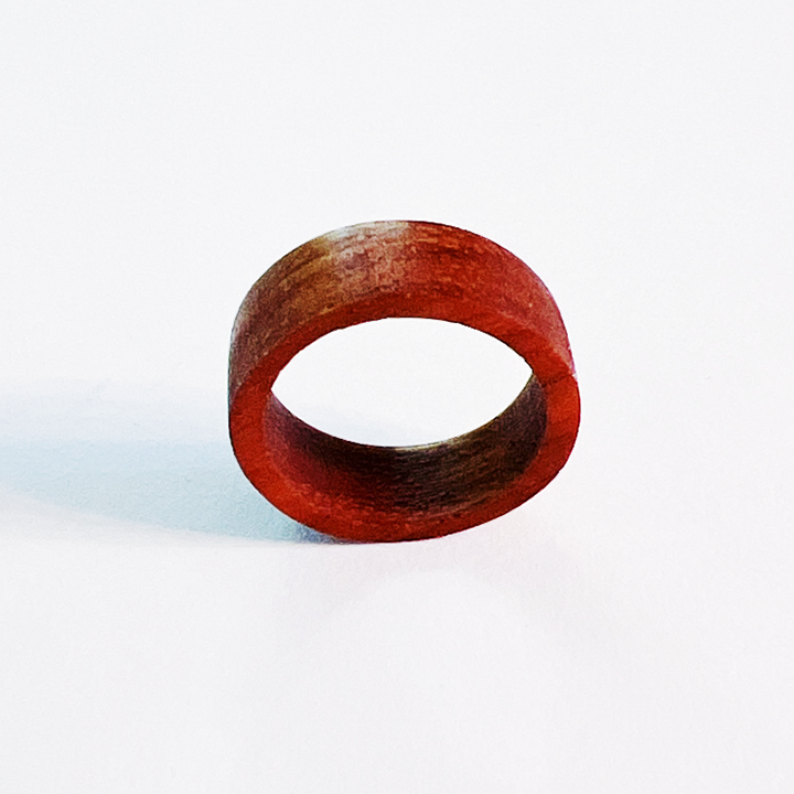 Solid Wood Brazilian Cherry Ring and Matching Box