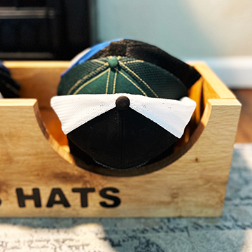 3-Place Hat Rack - Handcrafted Organizer