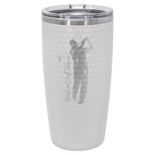 20 oz. Golf Tumbler - Full Dimples and Slider Lid