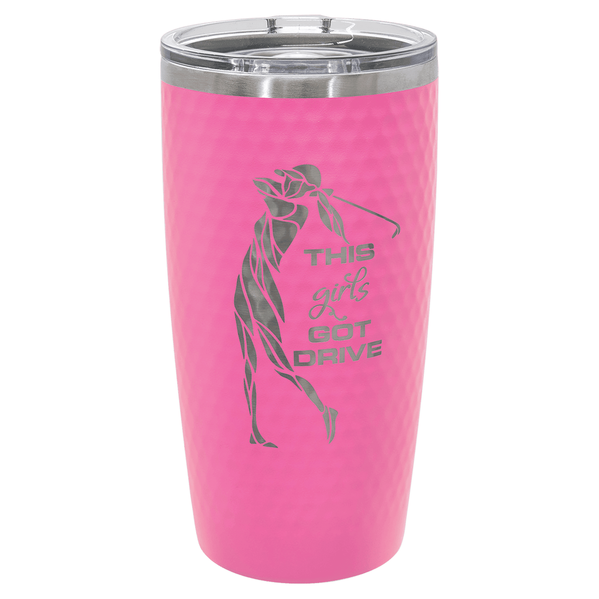 20 oz. Golf Tumbler - Full Dimples and Slider Lid