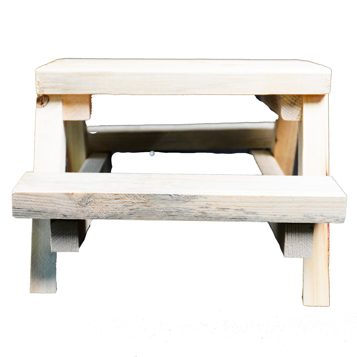 Handcrafted Wooden Squirrel Picnic Table – Outdoor Feeder Bench for Backyard & Garden