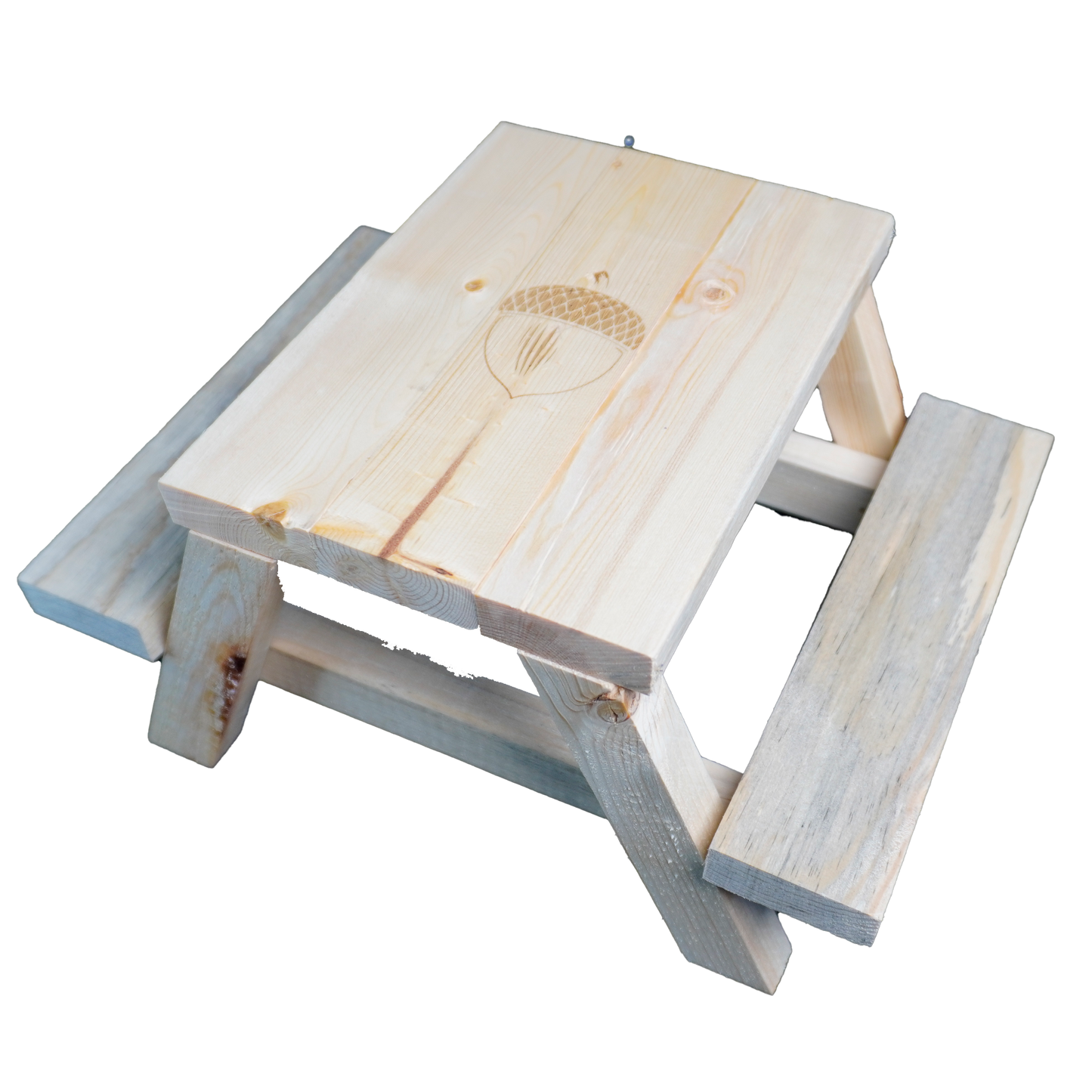 Handcrafted Wooden Squirrel Picnic Table – Outdoor Feeder Bench for Backyard & Garden