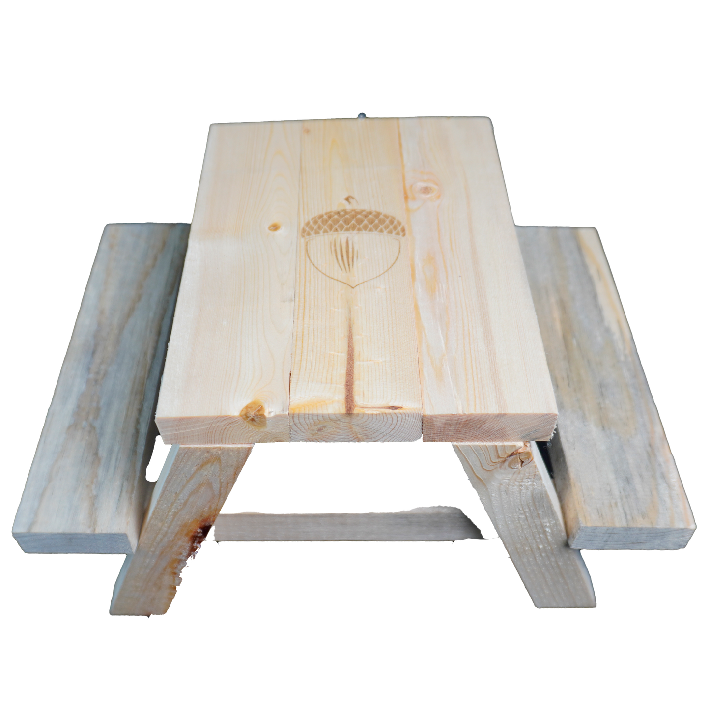 Handcrafted Wooden Squirrel Picnic Table – Outdoor Feeder Bench for Backyard & Garden