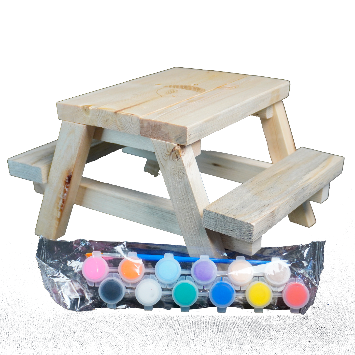 DIY Wooden Squirrel Picnic Table Craft Kit – Kids Paint & Build Outdoor Feeder Bench