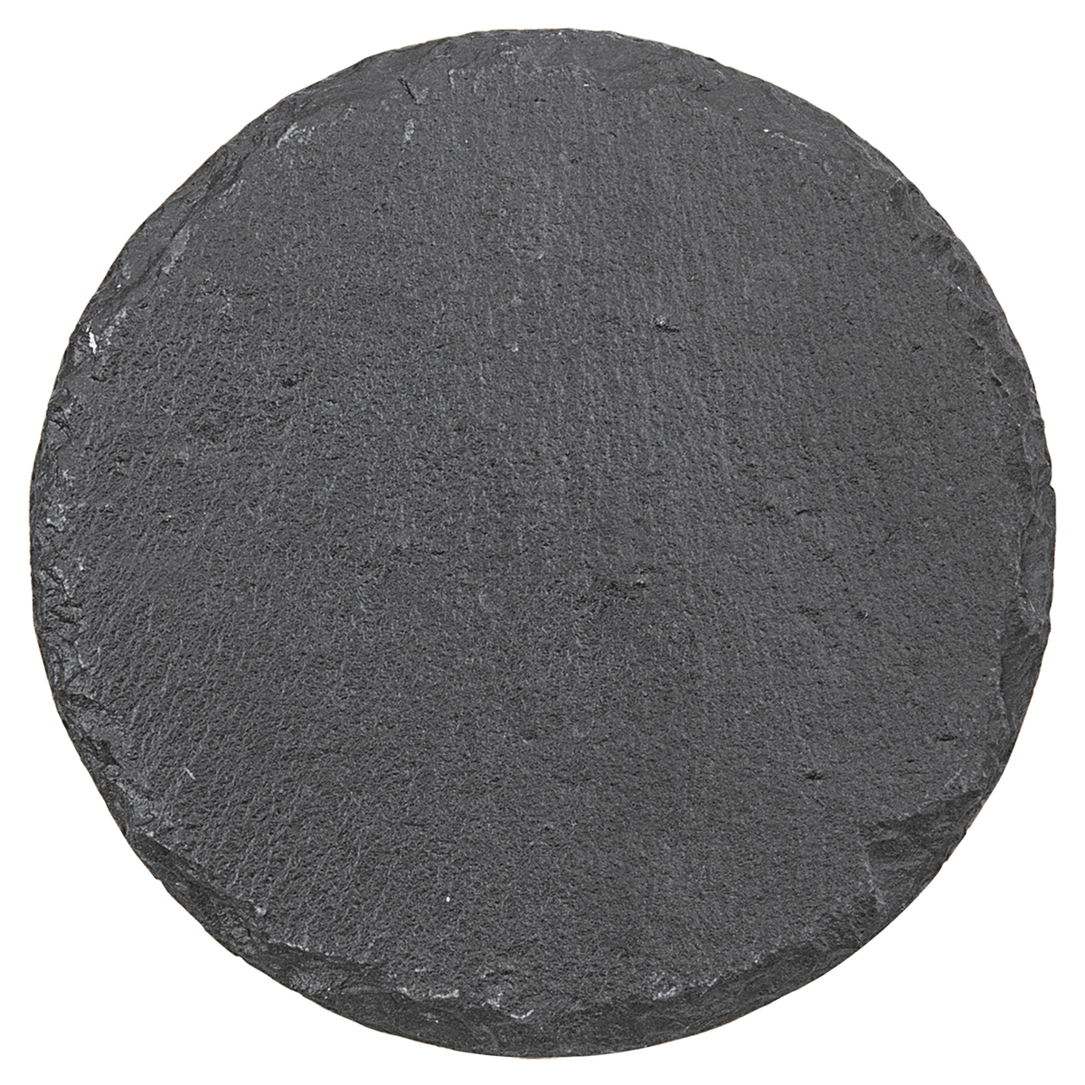 4 Inch Round Slate Coaster Set - Pair of 2