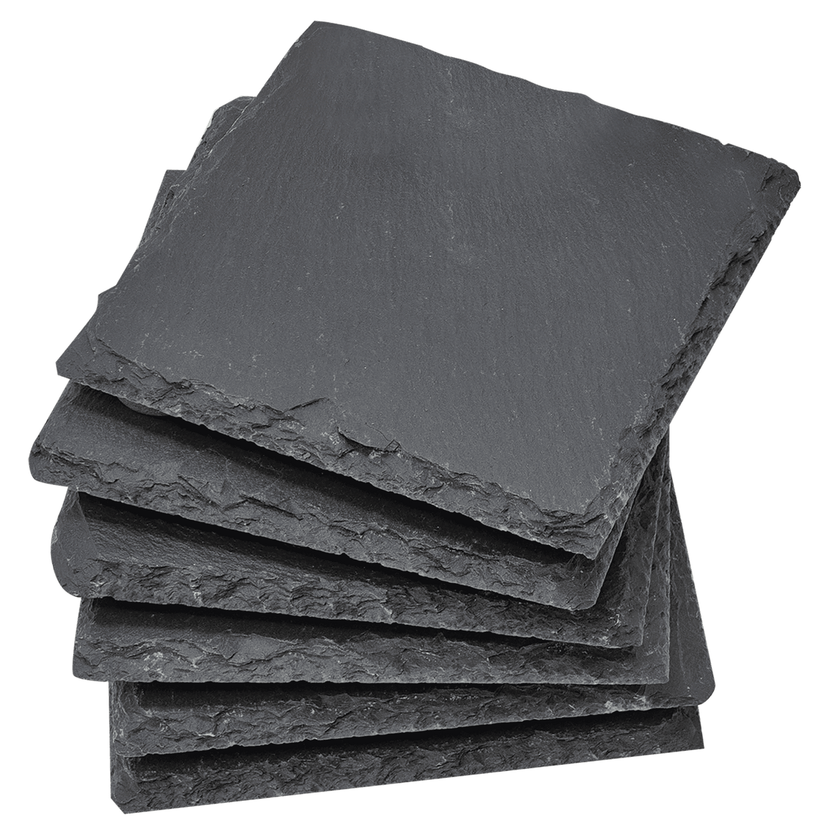 4" x 4" Square Slate Coaster Set-6 Piece